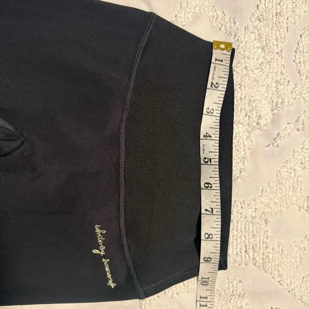 Gymshark Whitney Simmons High Rise Leggings Black Size XS  Rib Waist